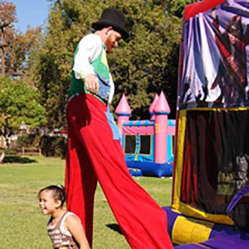 Stilt walkers in san Diego